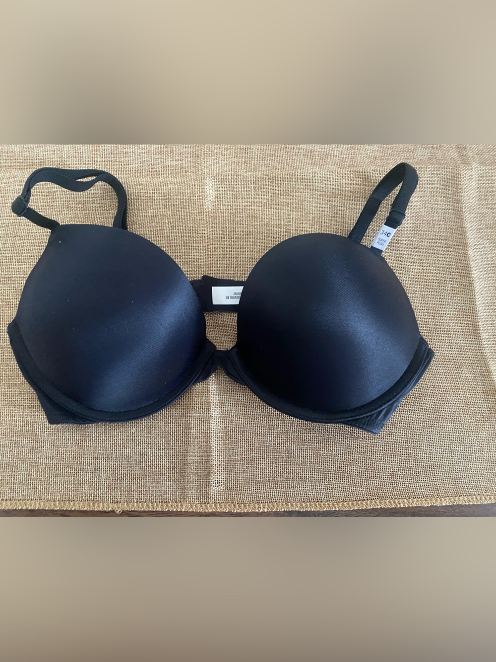 PINK Victoria's Secret Black Padded T-Shirt Bra